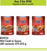 Royco Wet Cook-In Sauce (All Variants)-For Any 3 x 375-415g