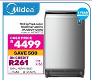 Midea 10.5Kg Top Loader Washing Machine MA200W105/G