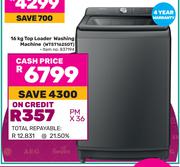 Hisense 16Kg Top Loader Washing Machine WT5T1625DT