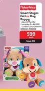 Fisher Price Smart Stages Girl Or Boy Puppy-Each