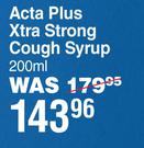 Vicks Acta Plus Xtra Strong Cough Syrup-200ml