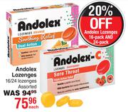 Andolex Lozenges 16/24 Lozenges Assorted-Each