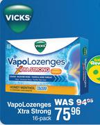 Vicks Vapo Lozenges Xtra Strong 16 Pack