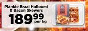 Plankie Braai Halloumi & Bacon Skewers-Per Kg