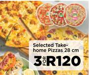 Selected Take Hme Pizzas 28cm-For 3