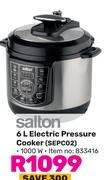 Salton 6L Electric Pressure Cooker SEPC02