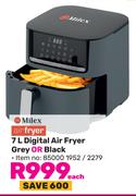 Milex 7L Digital Air Fryer Grey Or Black-Each