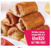 Ma Baker Catering Sausage Rolls-6x60g