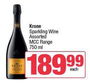 Krone Sparkling Wine Assorted MCC Range-750ml Each