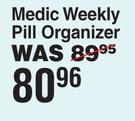 Medic Weekly Pill Organizer