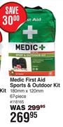 Medic First Aid Sports & Outdoor Kit 180mm x 120mm-67 Piece