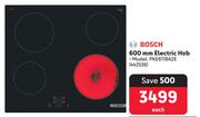 Bosch 600mm Electric Hob PKE600BA2E