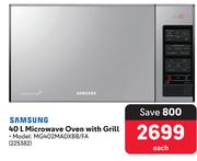 Samsung 40L Microwave Oven With Grill MG402MADXBB/FA