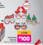 Christmas Glasses-For 4