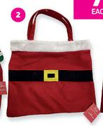 Santa Shopping Bag-Each
