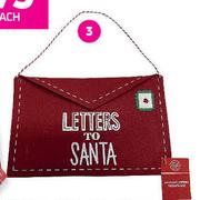 Envelope Letters To Santa Bag-Each