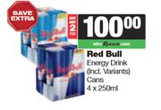 Red Bull Energy Drink Cans-For 2 x 4 x 250ml