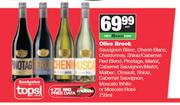 Olive Brook Sauv,Chenin,Chardonnay,Red,Pino,Merlot,Malbec,Cinsault,Shiraz,Moscato Rose-750ml