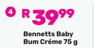 Bennetts Baby Bum Creme-75g