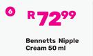 Bennetts Nipple Cream-50ml