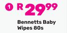 Bennetts Baby Wipes-80s