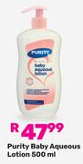 Purity Baby Aqueous Lotion-500ml