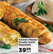 Kitchen Meister Double Garlic Baguettes-Each