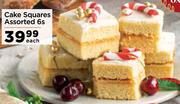 Cake Squares Assorted 6s-Each