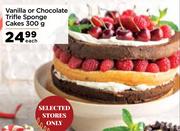Vanilla Or Chocolate Trifle Sponge Cakes0-300g Each