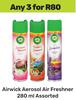 Airwick Aerosol Air Freshener Assorted-For 3 x 280ml