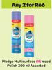 Pledge Multi Surface Or Wood Polish Assorted-For 2 x 300ml