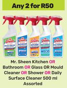 Mr.Sheen Kitchen Or Bathroom Or Glass Or Mould Cleaner Or Shower-For 2 