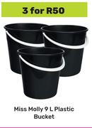 Miss Molly 9L Plastic Bucket-For 3