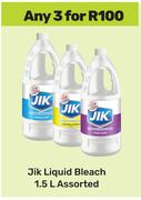 Jik Liquid Bleach Assorted-For 3 x 1.5L