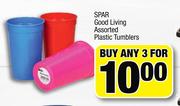Spar Good Living Assorted Plastic Tumblers-For 3