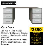 Home&Kitchen Cara Desk-750mm(h) x 1.5m(w) x 500mm(d)