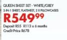 Sheets Queen Sheet Set (White/Grey)