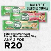 Futurelife Smart Oats Energy Bars Assorted-For 2 x 38g