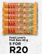 Food Lover's Fruit Bars-For 5 x 40g