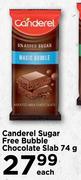 Canderel Sugar Free Bubble Chocolate Slab-74g Each