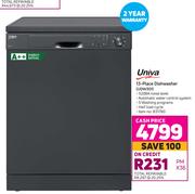 Univa 13-Place Dishwasher (UDW301)