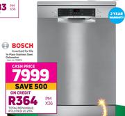 Bosch Invented For Life 14-Place Stainless Steel Dishwasher