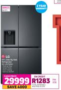 LG 611 L Side-By-Side Refrigerator (GC-L257SQSL)