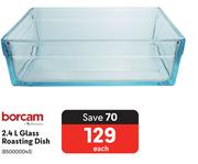 Borcam 2.4L Glass Roasting Dish