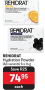 Rehidrat Hydration Powder (All Variants)- 6 x 14g Each