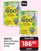 Nestle Nido 3+ Probio Powdered Drink-900g Each