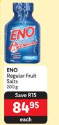Eno Regular Fruit Salts-200g Each