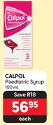Calpol Paediatric Syrup-100ml Each