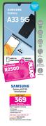 Samsung Galaxy A33 5G Smartphone-On 1GB Red Top Up Core More Data