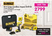 Dewalt 18V Li-Ion Cordless Impact Drill Kit DCD776S2A-Per Kit